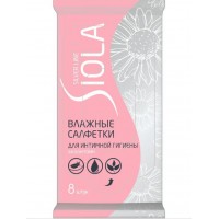SIOLA Silver Влажные салфетки для интимной гигиены 8шт
